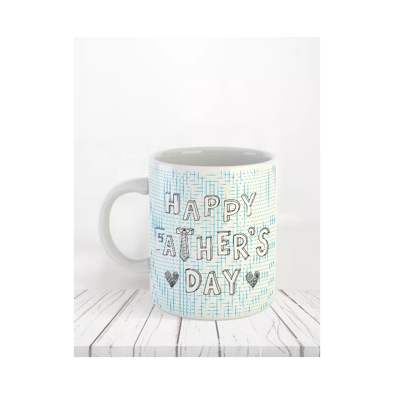 Mug Happy Father's Day 1 impression de mugs personnalisés, photos, texte