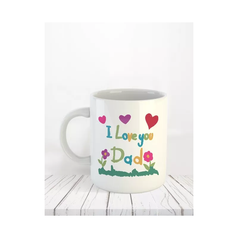 Mug I Love you Dad? impression de mugs personnalisés, photos, texte