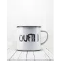 Tasse émaillée Oufti ! tasse personnalisée imprimée selon vos souhaits