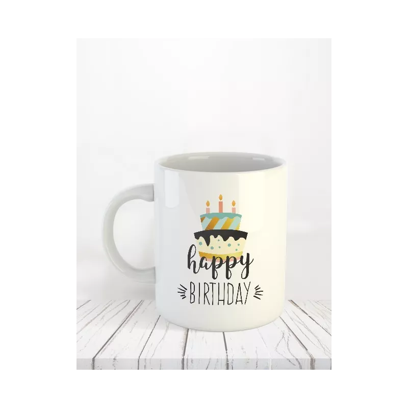 Mug Happy Birthday impression de mugs personnalisés, photos, textes