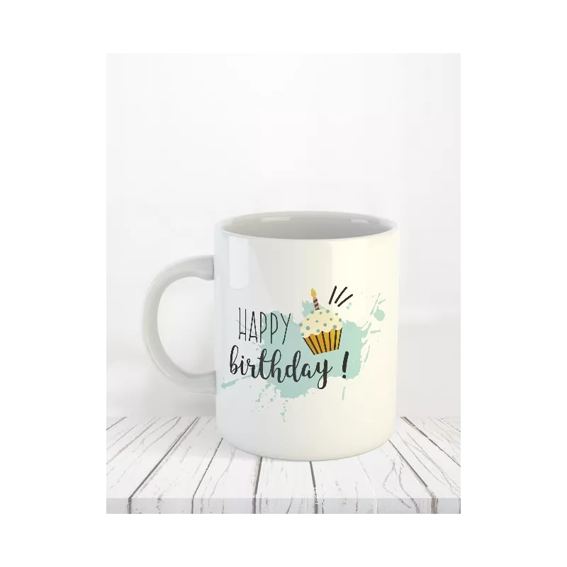 Mug Happy Birthday 3 impression de mugs personnalisés, photos, textes
