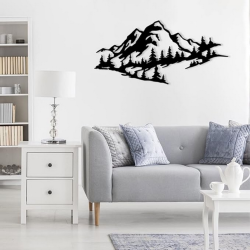 décoration murale en forme de montagne pour apposer dans votre salon